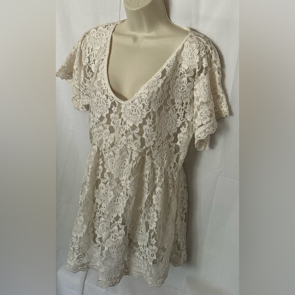 NWT Pull & Bear Womens Lace Top/ Mini Dress Size M EUR